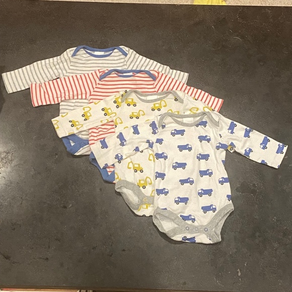 Lot of four Baby Boden Long Sleeve Onesies